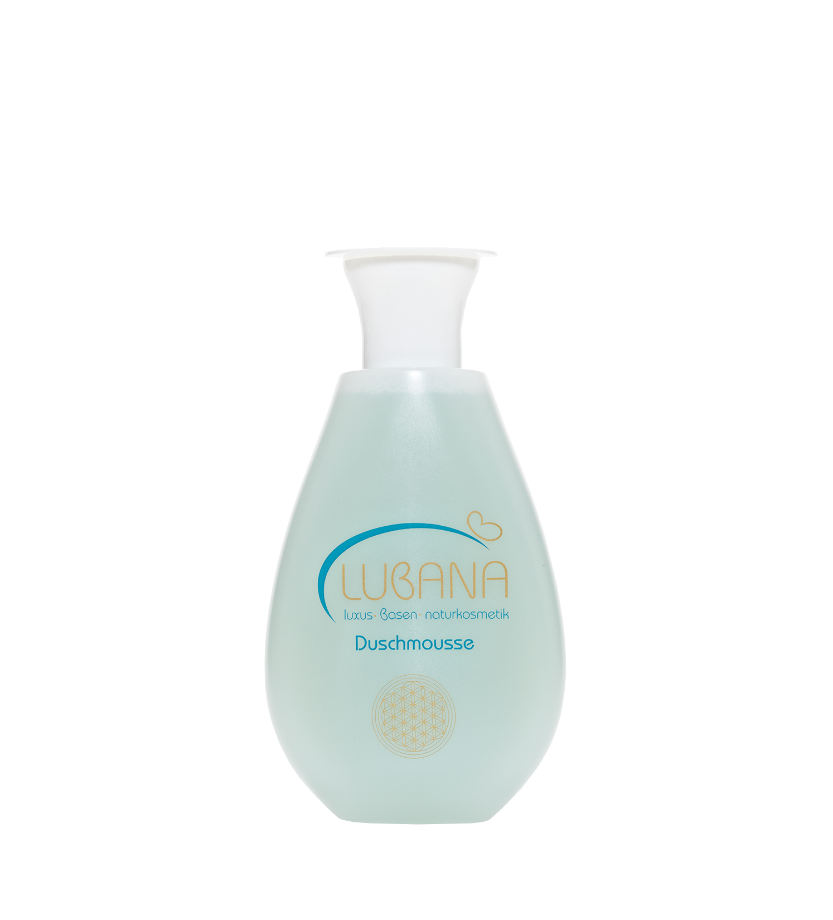 LUBANA® Duschmousse 200 ml – basische, vegane Naturkosmetik für sanfte und feuchtigkeitsspendende Reinigung