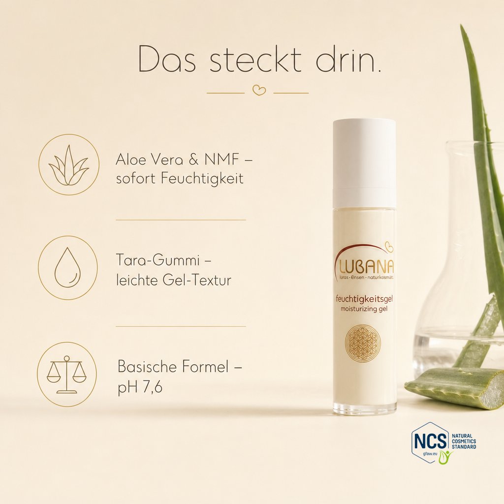 Das steckt drin: Aloe Vera & NMF – LUBANA Feuchtigkeitsgel