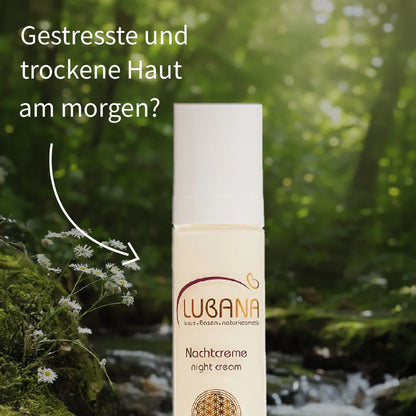 Nachtcreme 50 ml – Basische Nachtpflege für regenerierte & glatte Haut - lubanashop