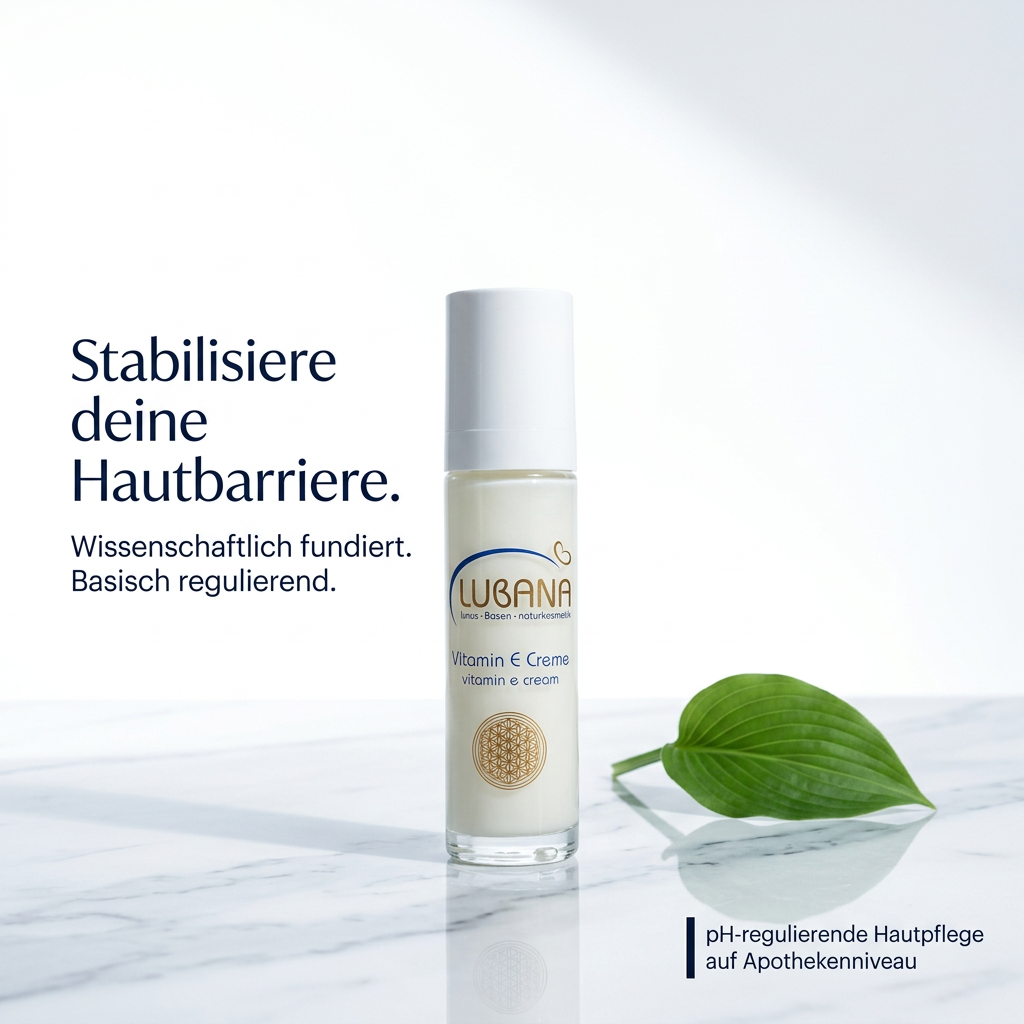 Lubana Vitamin-E-Creme – pH-regulierende Hautbarriere-Pflege mit Tocopherol