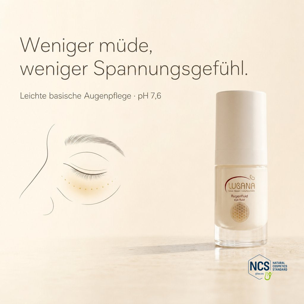 Weniger müde, weniger Spannungsgefühl – LUBANA Augenfluid, basisch pH 7,6