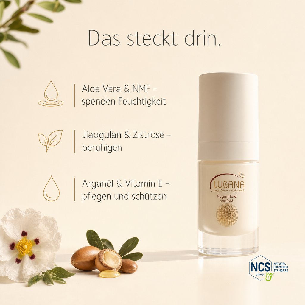 Das steckt drin: Aloe Vera & Jiaogulan – LUBANA Augenfluid