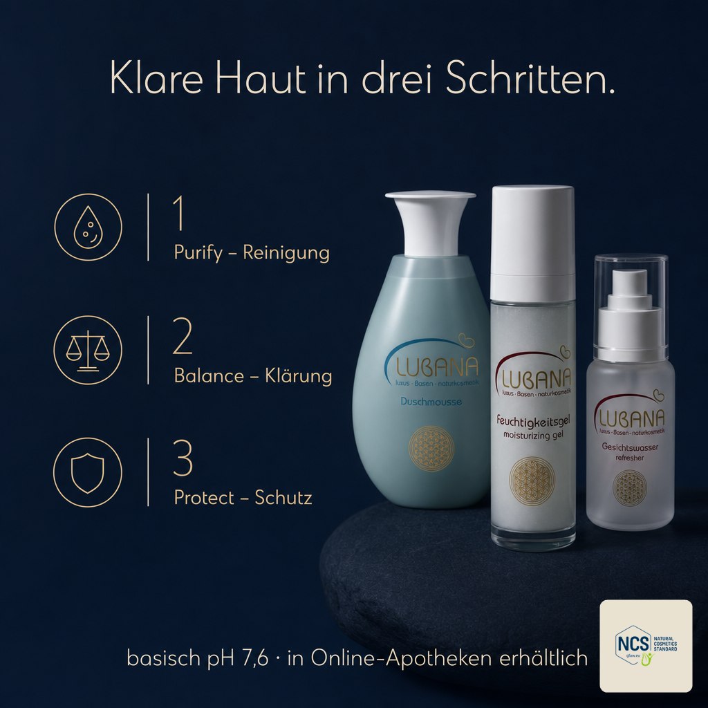 LUBANA Active System für Männer – klare Haut in drei Schritten, pH 7,6