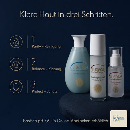 LUBANA Active System für Männer – klare Haut in drei Schritten, pH 7,6