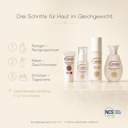 LUBANA Balance System – drei Schritte für Haut im Gleichgewicht, plus Gesichtsmaske als Bonus