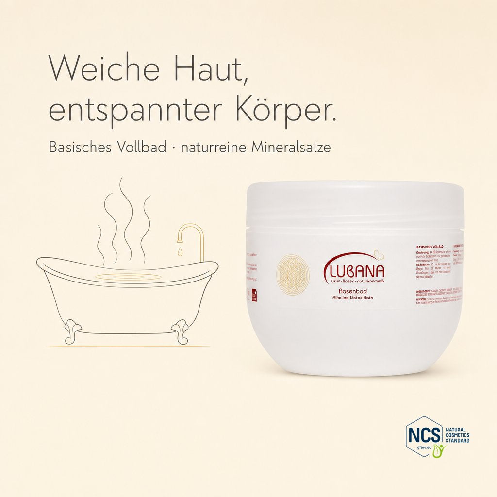 Weiche Haut, entspannter Körper – LUBANA Basenbad, basisches Vollbad