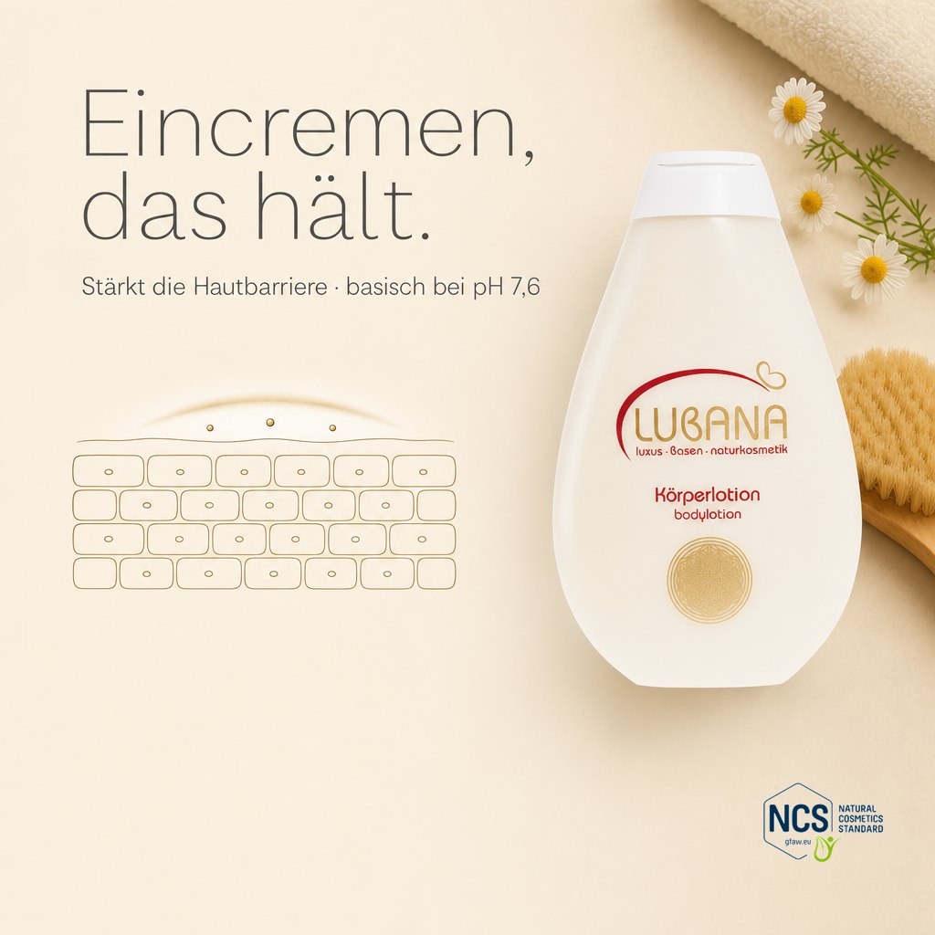 LUBANA Körperlotion – zieht schnell ein, kein Fettfilm, stärkt die Hautbarriere