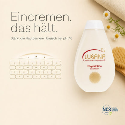 LUBANA Körperlotion – zieht schnell ein, kein Fettfilm, stärkt die Hautbarriere