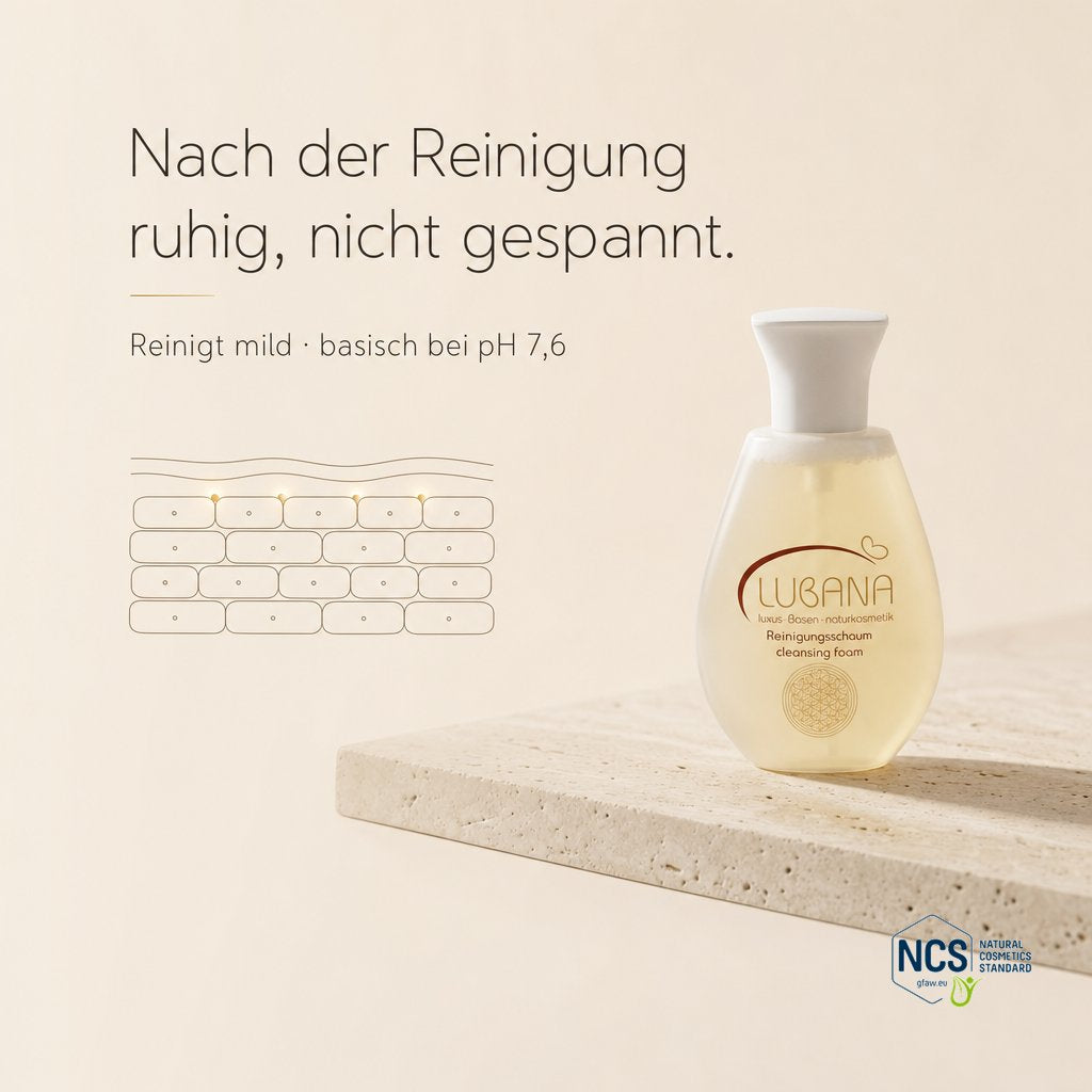 Nach der Reinigung nicht gespannt – LUBANA Reinigungsschaum, pH 7,6