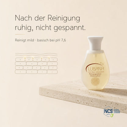 Nach der Reinigung nicht gespannt – LUBANA Reinigungsschaum, pH 7,6