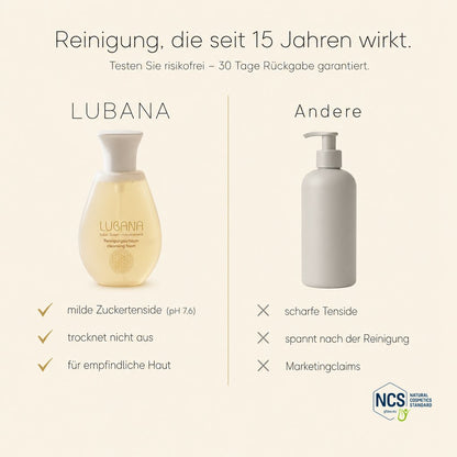 LUBANA Reinigungsschaum im Vergleich – milde Gesichtsreinigung, seit 15 Jahren