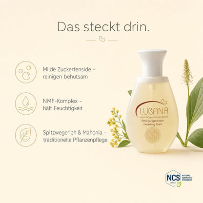 Das steckt drin: milde Zuckertenside – LUBANA Reinigungsschaum